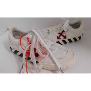 OFF-WHITE Vulc Low Canvas White Red Sneakers‎ EU 38